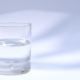 Glass of filtered water