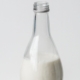 organic milk in a glass jar